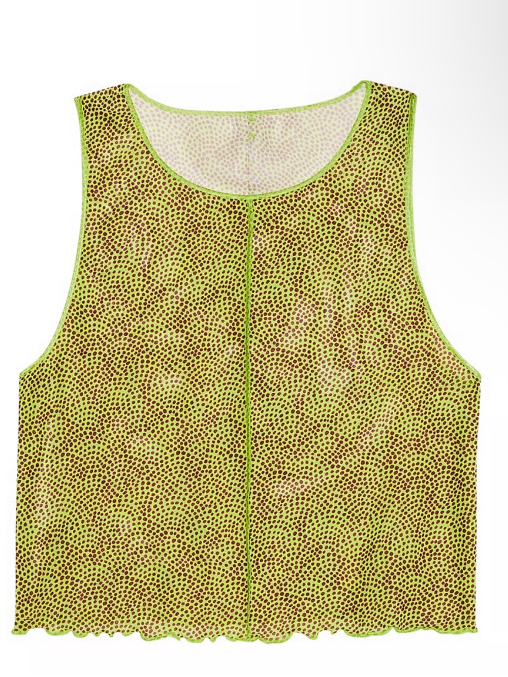 Victoria's Secret Beachwear LimelightDot Mesh Tank Top Sz M